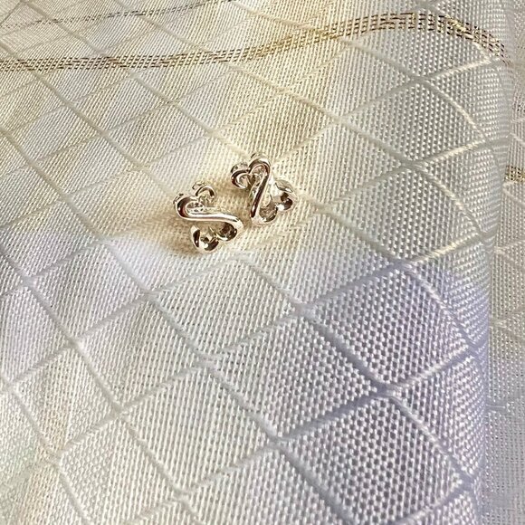 Kay Jewelers Jane Seymour Open Heart Earrings, 925 Sterling Silver Earrings - Picture 7 of 13